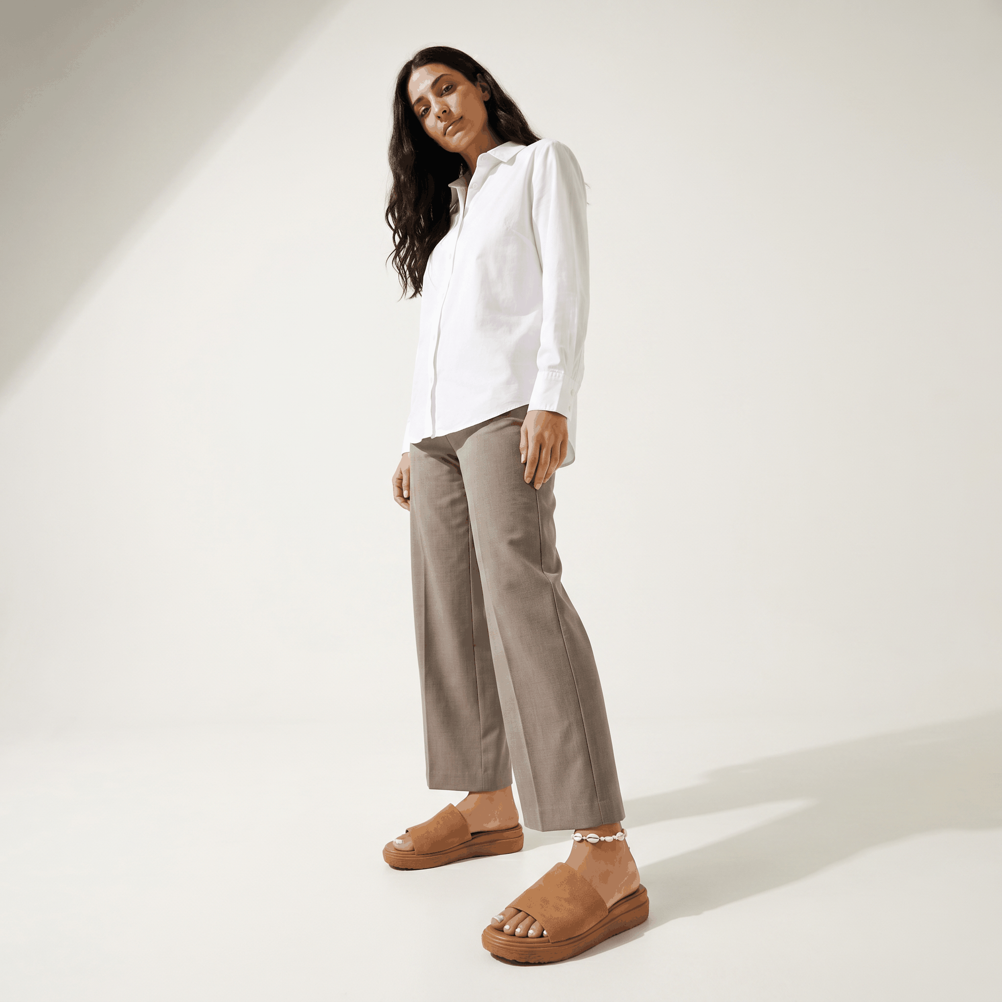 Women's Thick Sole Slide Sandals Comfy Faux Suede Slip-On Pl