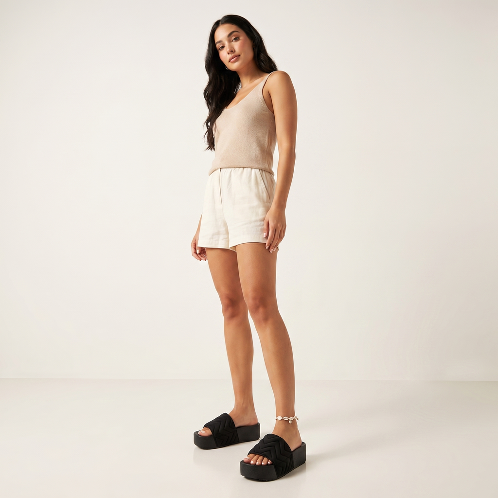 SSENUU platform sandal on-foot standing