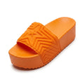 Women's Chunky Platform Star Slides Waterproof Summer Pillow